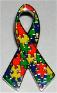 Autism Ribbon Pin, Autism Pin, Autism Puzzle Pin